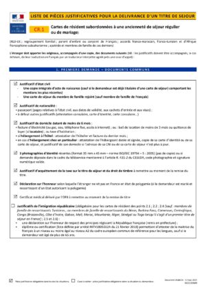 Cartes de résident subordonnées à une ancienneté de séjour régulier (10 ans) ou de mariage
